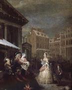 William Hogarth Four hours a day in the morning oil on canvas
